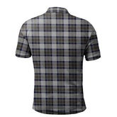 Stewart Dress Blue Tartan Polo Shirt